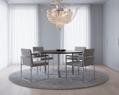 Lustes Lukturi Luksusa Kroņlukturis Griestu Lampa Sudrabs Kristāls