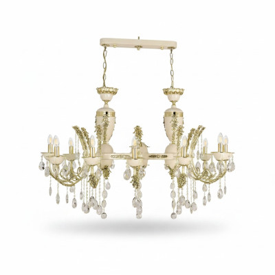 Lampa griestu lustrs luksusa lustrs griestu lampa kroņa lampa bēša kristāls