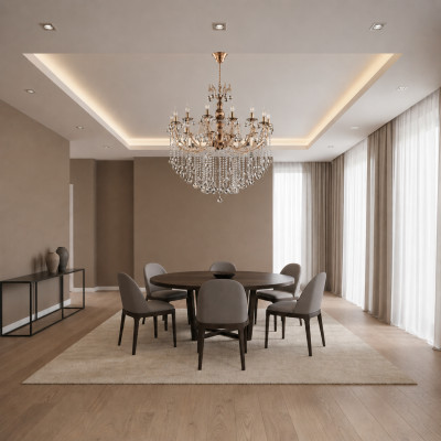 Luksusa griestu lustra lustra griestu lampa kroņlustrs zelta kristāls lampa