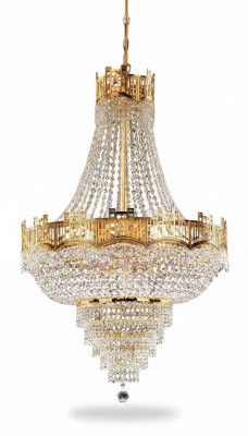 Kronlūkta griestlampa luksusa griestlampa šķīvējs kristāls zelta lampa