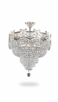 Debeszibenis luksusa kristāla lampa sudraba kristālu lampa