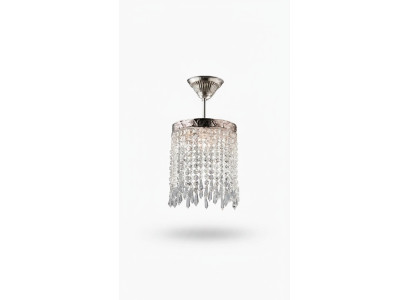 Luksusa gaismaistabu lustra sudraba griestu lampa kristāla lampu