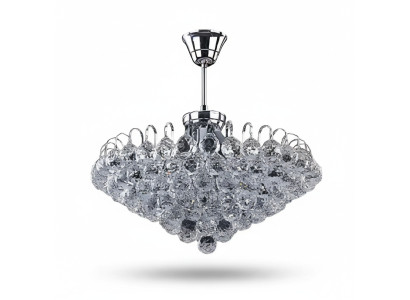Lustra griesti gaisma gleznas sudraba griestu lampa kristāla lampa