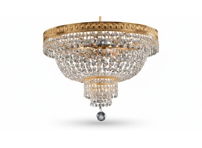 Lustra griesti gaisma luksusa zelta kārpas lampa kristāla māksla