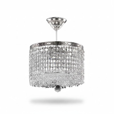 Gaismeklis ar kronšteiniem Luksusa zelta griestiņu lampa Kristāla tēls