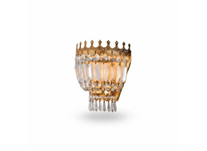 Siena lampa Sienas lampa Sienas lukturiās lustra mūra lampas kristāls zelts