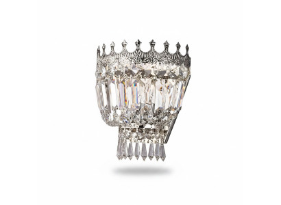 Sienas lampas Sienas lampa Sienas lampa Kroņluktur Sienas lampas Kristāls Sudrabs