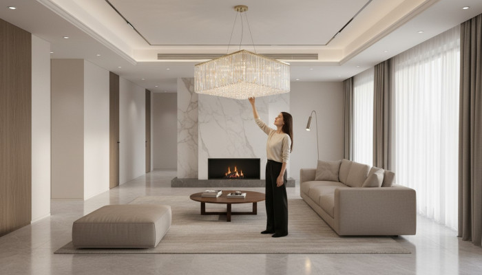 Spuldzes lampa griestu lampa luksusa zelta kronšteins griestu lampa kristāls