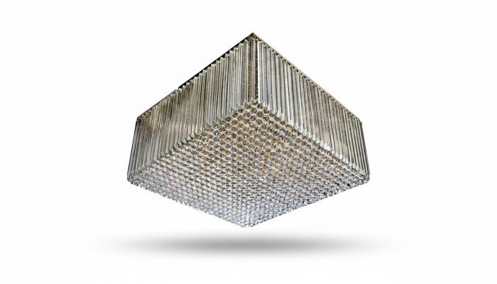 Spuldzes lampa griestu lampa luksusa zelta kronšteins griestu lampa kristāls