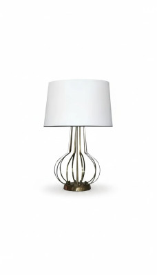 Galds lampa Galds apgaismojums lampa Gaisma Luksusa lampas Galds metāls balts