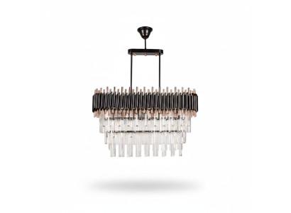 Kronlustra griestu lampa luksusa pelēkā krāsā kristālsustāvs.