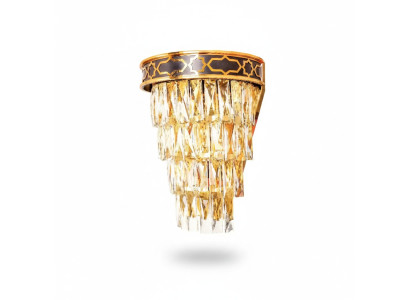 Gultnes sienas lampa sienas lampa sienas lampa lustra sienas lampas kristāls zelts