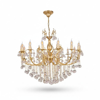 Gaismas ķermenis Regal Lux Zelts griestu lampa Krāsns Kristāla lampas