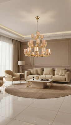 Lustra griestu lampa Moderns zelts griestu lampa Lustera stikls XXL