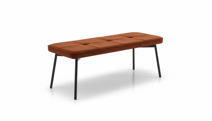 Sēdekļi Skapīte Ar Polsterbank Wood Bank Padded Fabrics Moderns Oranžs New