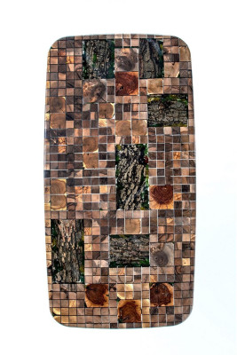 Virtuves galds ēdamgalds epoksīda sveķos ēdamistabas galds galds 140 cm koksne brūns