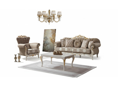 Dīvāngarnitūra Dīvāngarnitūra Dīvānkreklas Auduma dīvānkreklas Trīsvietīgs Brūns komplekts dīvāns