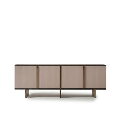 Sideboard Anrichte Kommode Holz Esszimmer Beige Schrank Holzschrank = Galds Anriņķis Komoda Koks Ēdamistaba Beidžu Skapis Koka Skapīši