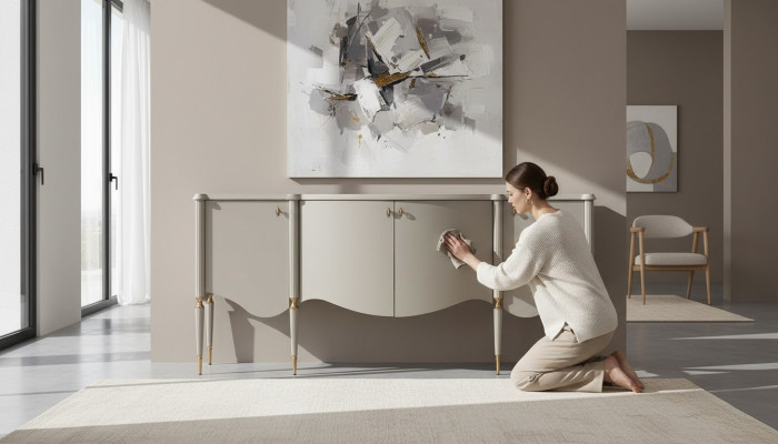 Anrichte Sideboard Skapis Koks Beisais Kumode ēdamistabas mēbeles