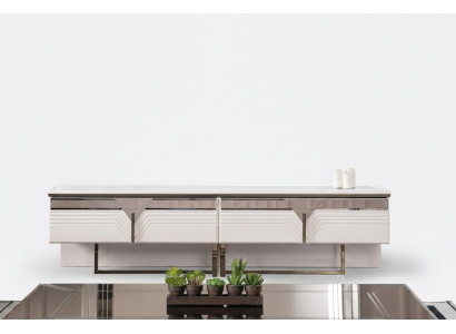 Sideboard RTV Lowboard TV stends koka skapis skapis koks balts dizains