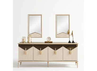 Luxus blati kratulis skapis komoda koka skapis koks beige zelts