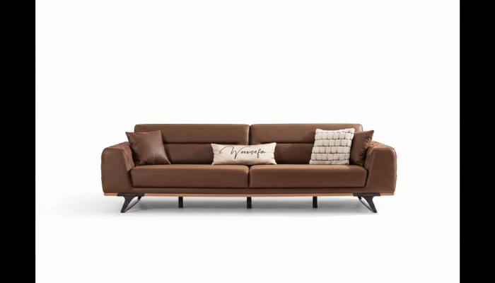 Chesterfield četrvieta sēdētsprieguma mākslīgās ādas bruņurupuci brūna gulta 4 vietu polstersofa.