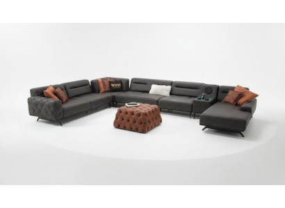 stūra dīvāns U formā auduma dīvāns stūra komplekts sofa greija grea sofa liela