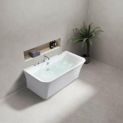 Vanna Hidromasāža Iekštelpu hidromasāžas baseins Mājas spa Balta vanna