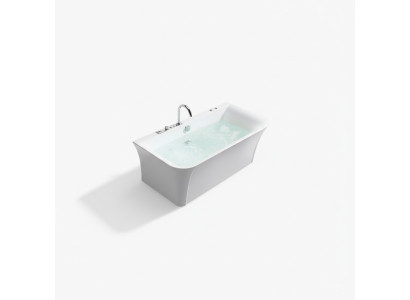 Vanna Hidromasāža Iekštelpu hidromasāžas baseins Mājas spa Balta vanna