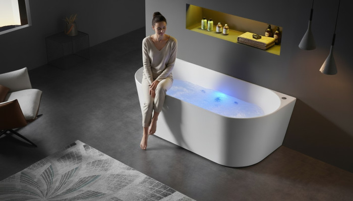 Viesu istaba atpūtas vanna mājā iekštelpu SPA vanna virpuļvanna
