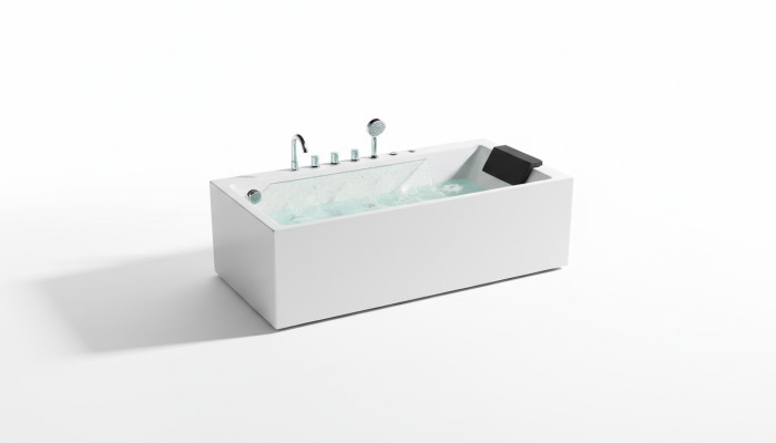 Viesistabas vannasistaba Spa vannas LED apgaismojums masāžas caurules burbuļvanna