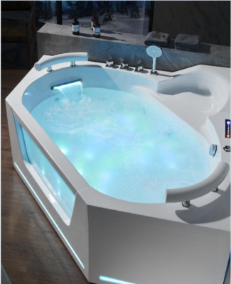 Stūra vanna  vanna Whirlpool Spa Iekštelpu vanna Whirlpool vannas