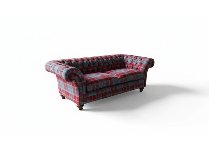 Chesterfield Moderns 3-vietīgais dizaina dīvāns Luxus apdare, auduma materiāls Jauns