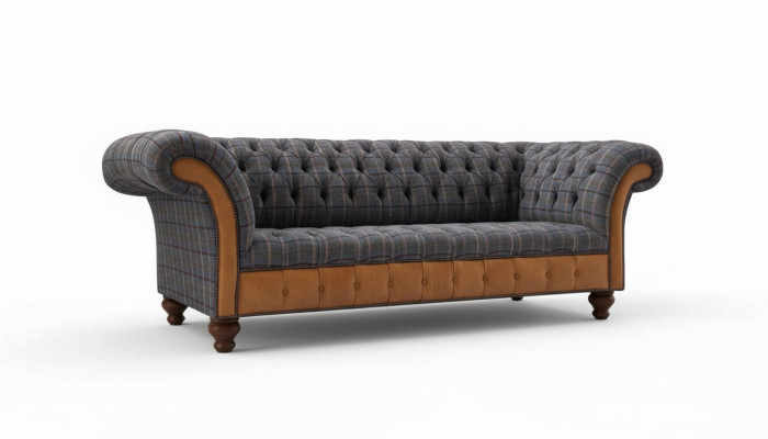 Dīvāns luksusa tekstils Chesterfield dīvāns dīvāni polster 3 sēdvietu dīvāni jauni