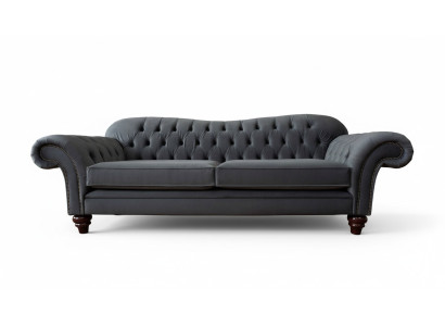 Chesterfield 3 sēdvietu auduma dizaina dīvāns Arēja dīvāns Gulta Luxus