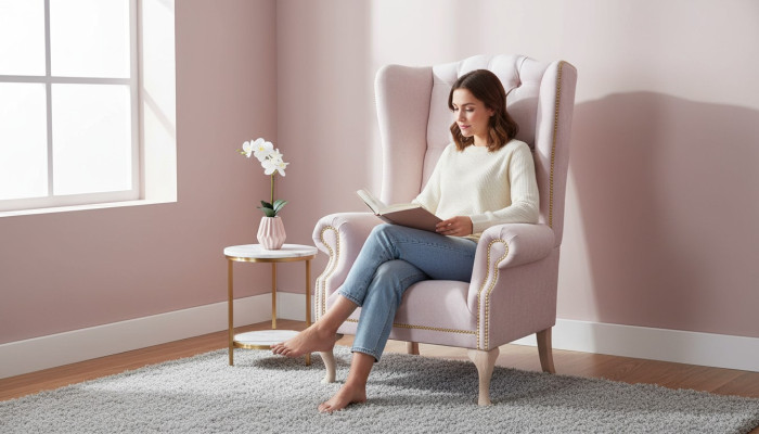 Atzveltnes krēsls Krēsls TV viensēdētājs Dīvāns Dīvāns Polsterējums Audums Relax Jauns