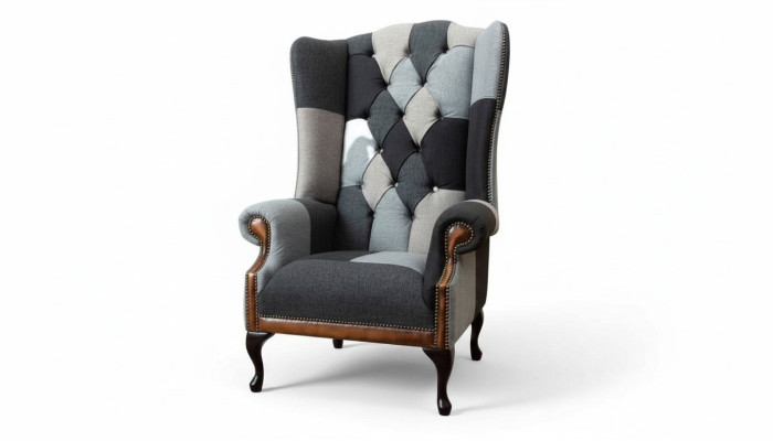 Chesterfield ausztrāde Krēsla galds 1 Sēdētājs dīvāns Sofa Couch Polster Teksitil Theatē aizvietots