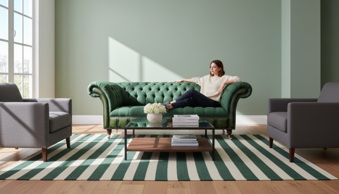 Chesterfield Sofa 3 sēdvietu dīvāns Polster audums āda dīvāns audums jauns