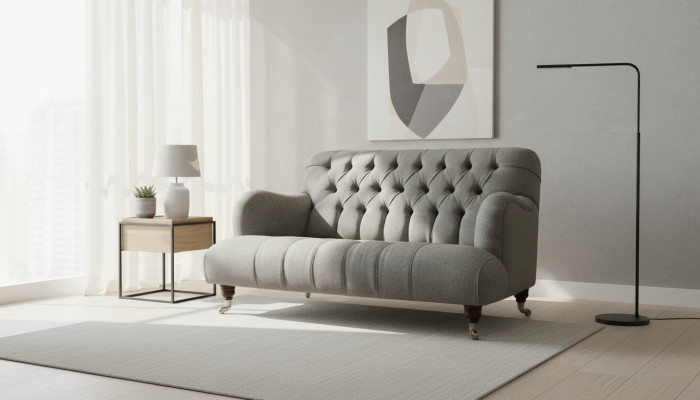 Luksusa trīsvietīga griķa dīvāns 2-vietīgs Chesterfield dizains mēbeles sofa