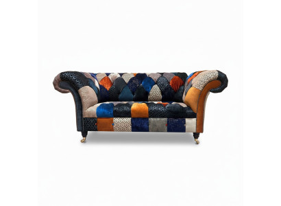Sofas sēžas audums dizains trīsvietīgs luksusa česterfīldas mēbeles daudzkrāsains