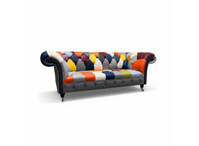 Chesterfield 3-istabu auduma dizaina dīvāns sofa tekstil moderns dīvāns jaunais
