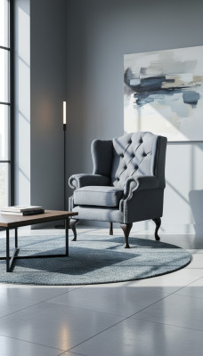 Krēsls 1 vieta Tekstils Lounge Luksusa polsteris austeni Jumta krēsls Vienvietīgs dizains 1