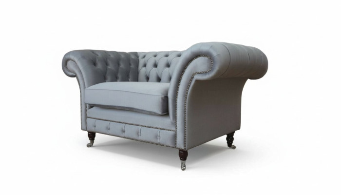 Chesterfield krēsla auduma dīvāns audums dīvāns dīvāni dīvāni loungā pelēkā krāsā