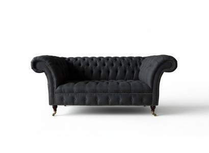 Dizain Chesterfield auduma dīvāns gultas dīvāns 2 vietas apdare tekstila audums Jauns