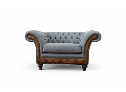 Krēsls dizains atpūta tekstils lounge luksuss pelēka apdare sēdēt Chesterfield.