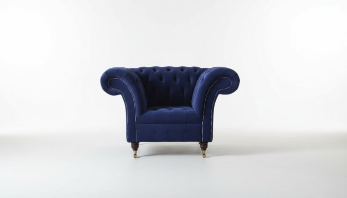 Chesterfield Teksta krēsls 1-vietīga dīvāns Polster dizains Luxus Moderns