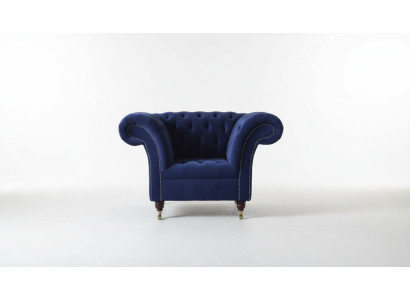 Chesterfield Teksta krēsls 1-vietīga dīvāns Polster dizains Luxus Moderns