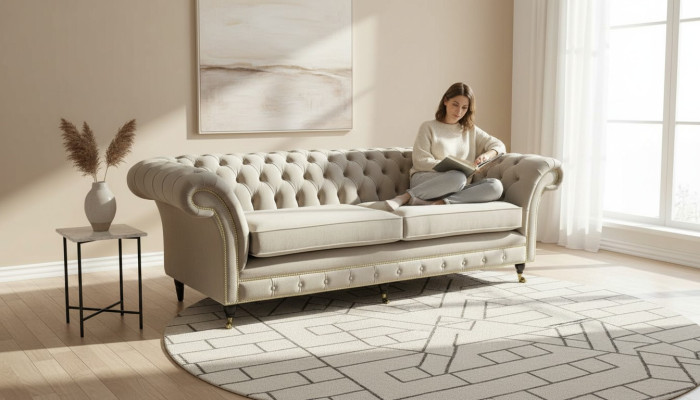 Dīvāns Sofa Polster 3 Vietīgs Dīvāni Sēdvietas Dīvāni Trīsvietīgs Chesterfield