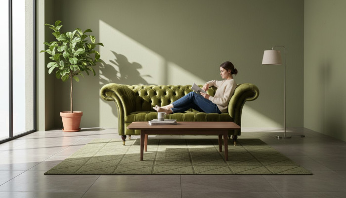 Chesterfield Dīvāns divguļamā vieta Mēbeles 2 personas Dīvāni No augsta Līmeņa Deivtors of Luxe dizains of Luxe Sofas Cabinet.