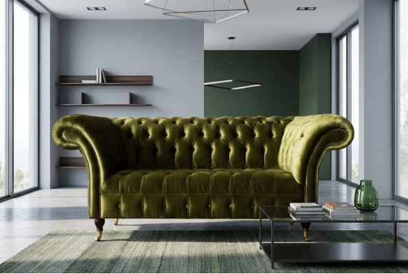 Chesterfield Dīvāns divguļamā vieta Mēbeles 2 personas Dīvāni No augsta Līmeņa Deivtors of Luxe dizains of Luxe Sofas Cabinet.